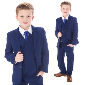 Royal Blue 5 Piece Slim Fit Suit | Baby | Boys | Wedding Suit